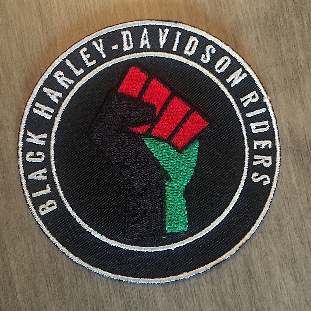 Black HD Riders Iron On Sew On 3.25” patch